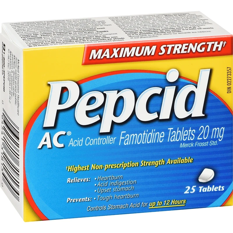 Maxium Strength AC Tablets, Acid Reducer for Heartburn 25 ea