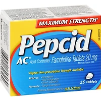 Maxium Strength AC Tablets, Acid Reducer for Heartburn 25 ea
