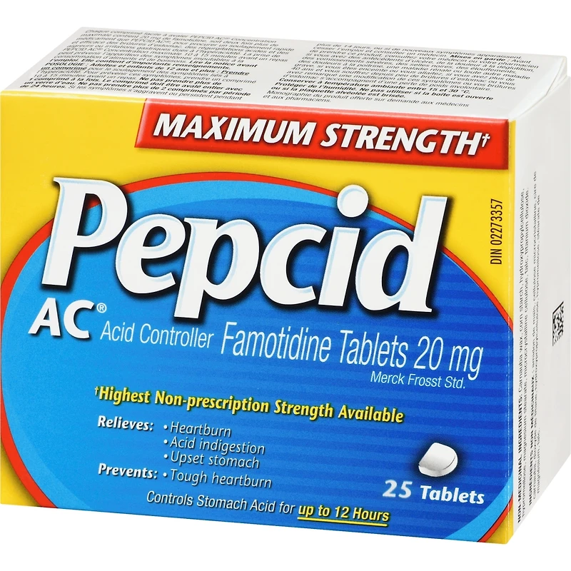 Maxium Strength AC Tablets, Acid Reducer for Heartburn 25 ea