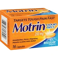 Regular Strength Pain Reief Ibuprofen 200mg, Liquid Gels