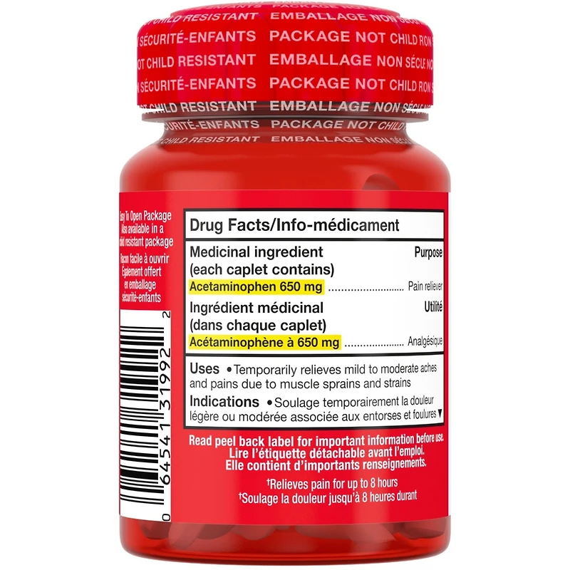 Muscle Aches & Body Pain Relief Acetaminophen