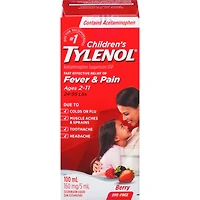 Children's Medicine, Fever & Pain, Dye-Free Berry Liquid
