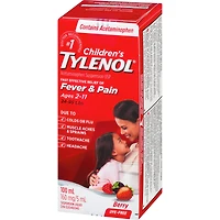 Children's Medicine, Fever & Pain, Dye-Free Berry Liquid