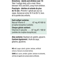 Vitamine E 100 UI/67 mg AT