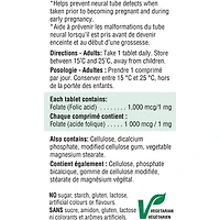 Acide Folique 1 000 mcg/1 mg