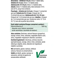 Vitamine C 500 mg à croquer - Agrumes