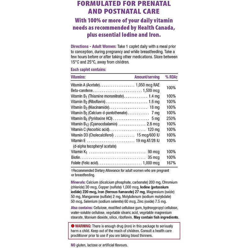 Prenatal 100% Complete Multivitamin
