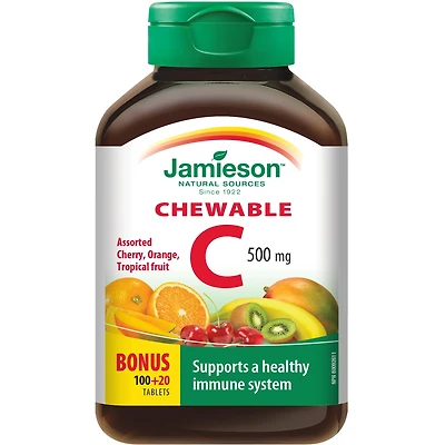 Chewable Vitamin C 500 mg Mixed 3 Flavours