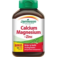 Caplets de calcium magnésium avec zinc
