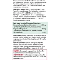 Caplets de calcium magnésium avec zinc