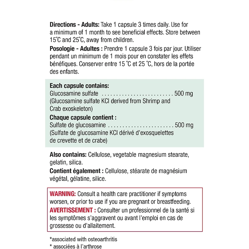 Glucosamine Regular Strength 500 mg