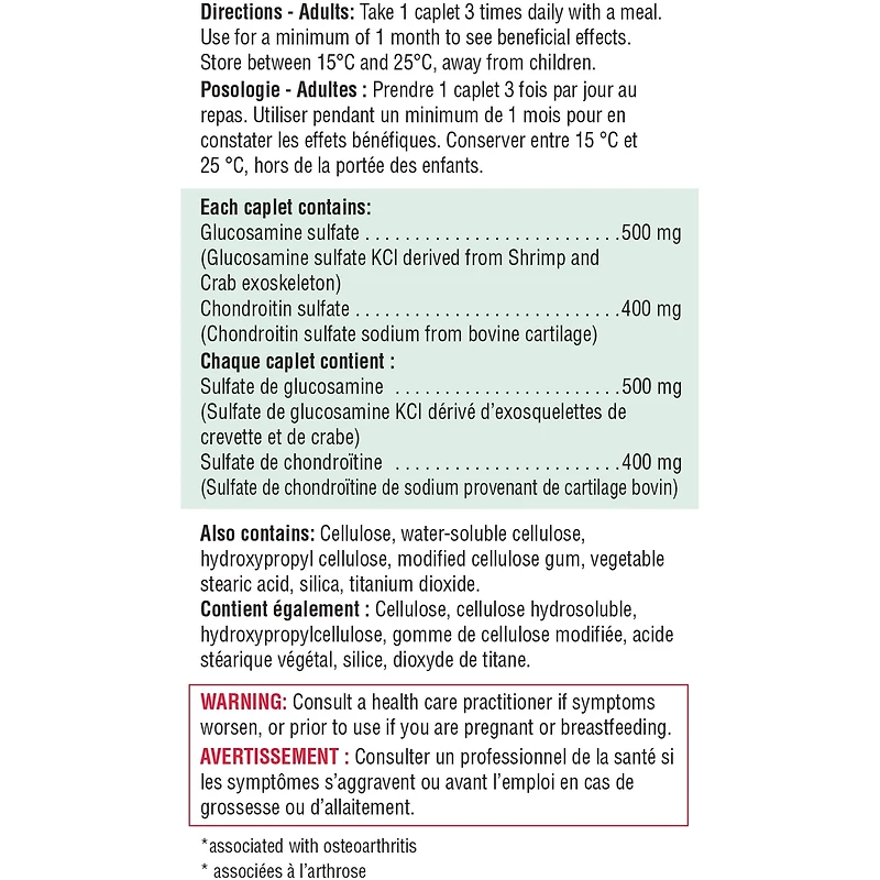 Glucosamine Chondroïtine 900 mg