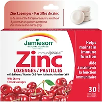 Pastilles de zinc avec échinacée et vitamines C et D - Cerise sauvage