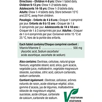 Vitamine C 500 mg à croquer - Jus de raisin