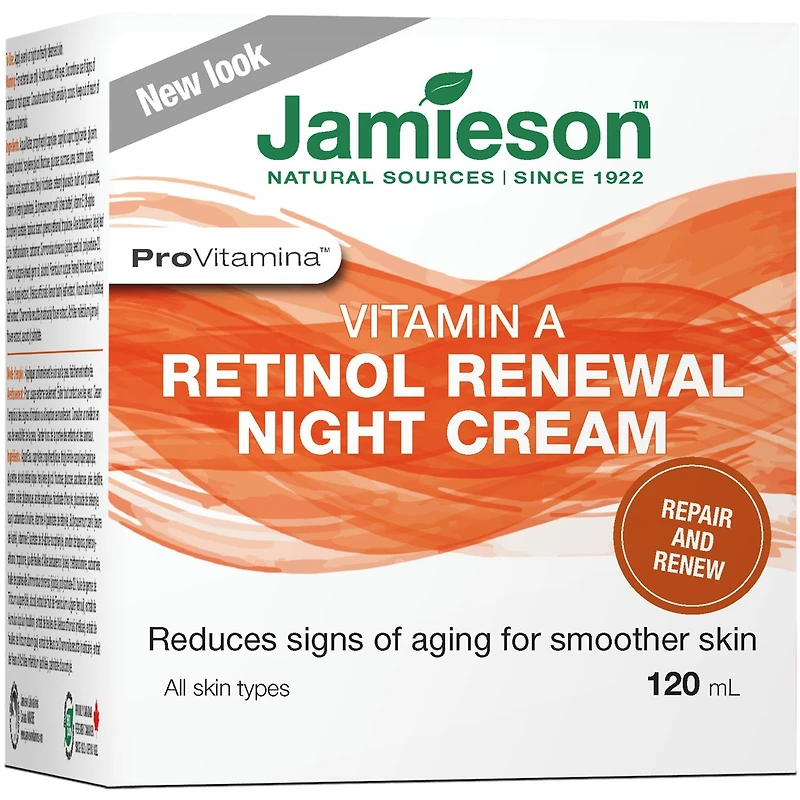 Jamieson ProVitamina™ Crème de nuit régénératrice au rétinol