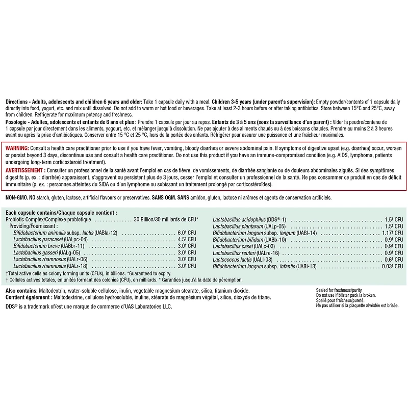 Probiotique 30 Milliards