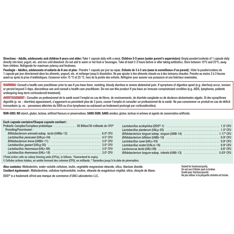 Probiotique 30 Milliards