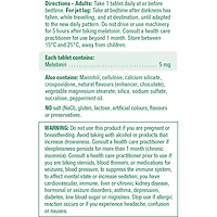 Melatonin Fast Dissolving Chocolate Mint Tablets, 5 mg