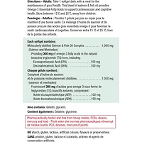 Gélules de complexe oméga-3 huiles de saumon et de poisson 1 000 mg