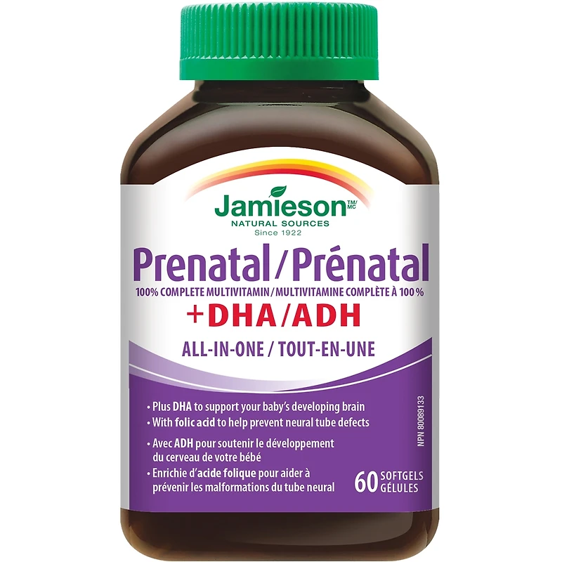 Gélules Prénatal complet avec ADH