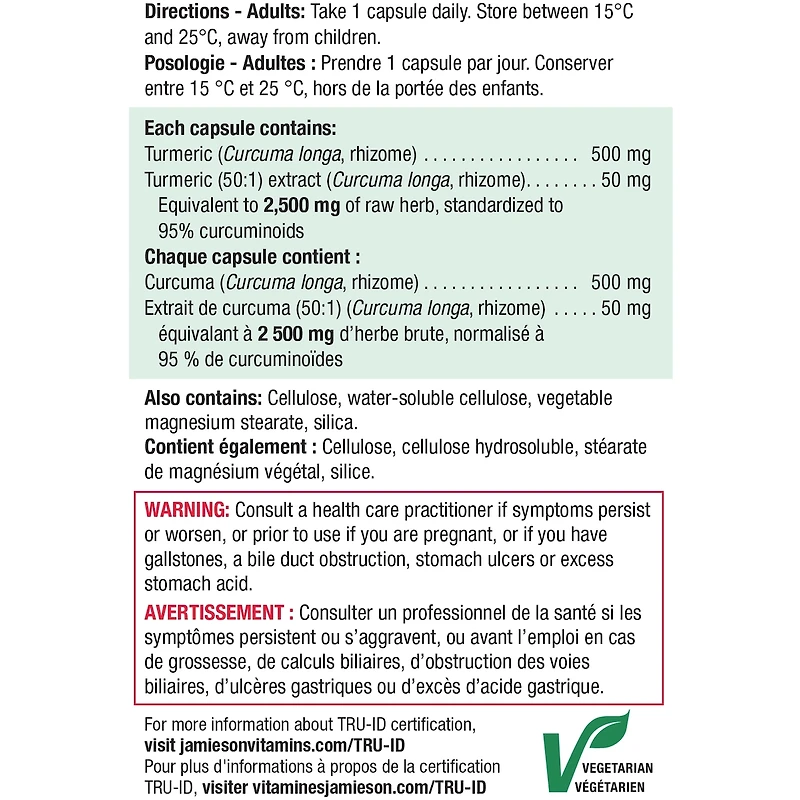 Curcumine Curcuma 550 mg Format Économique