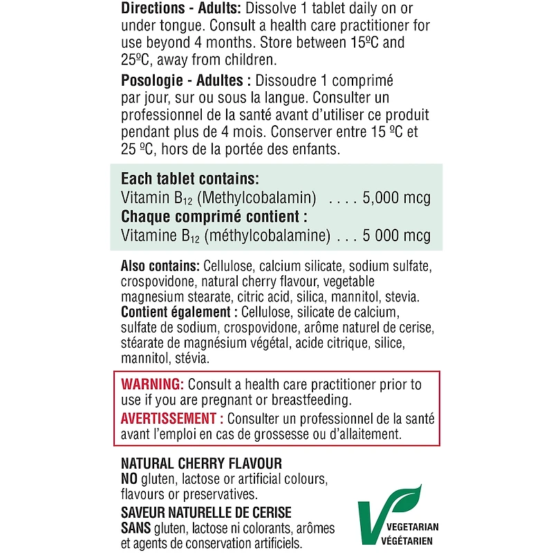 Vitamin B12 5,000 mcg