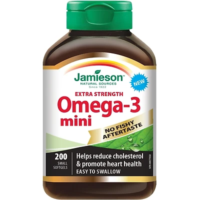 Oméga-3 Mini Puissance élevée sans arrière-goût de poisson