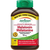 Mélatonine 10 mg double action à libération prolongée - Format économique