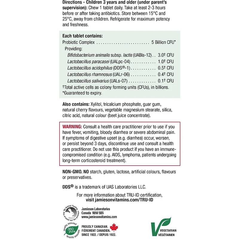 Probiotique à Croquer pour Enfants