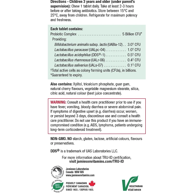 Probiotique à Croquer pour Enfants
