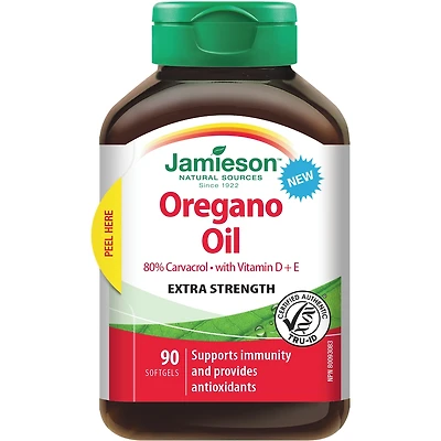 Oregano Oil with Vitamin D + E Extra Strength