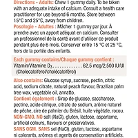 Gummies de Vitamine D 2500 UI
