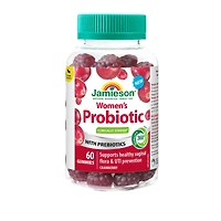 Jamieson probiotiques gummies pour femmes arôme de canneberge, 60 compter