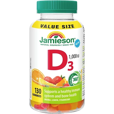 Vitamin D 1,000 IU Gummies Value Size