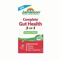Jamieson Santé Intestinale Complète 3-en-1, 30 Capsules