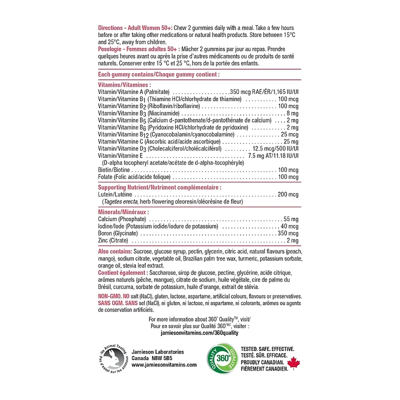 Multi Gummies pour Femmes 50+