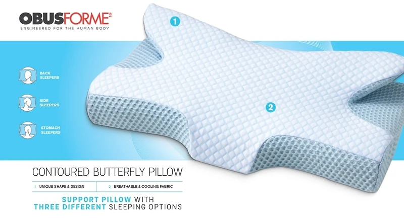 ObusForme Butterfly Pillow