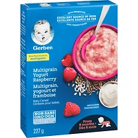 Céréales pour bébés Étape 3 Multigrains avec yogourt et framboise