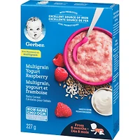 Céréales pour bébés Étape 3 Multigrains avec yogourt et framboise