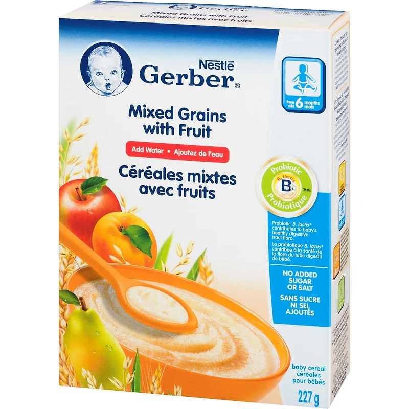 Céréales pour bébés Étape 2 Avoine et multigrains avec fruits