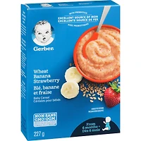 Céréales pour bébés Étape 2 Blé avec banane et fraise