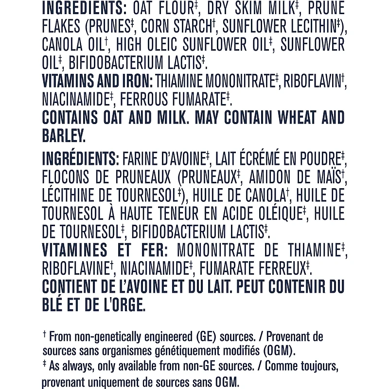 Céréales pour bébés Étape 2 Avoine avec pruneaux