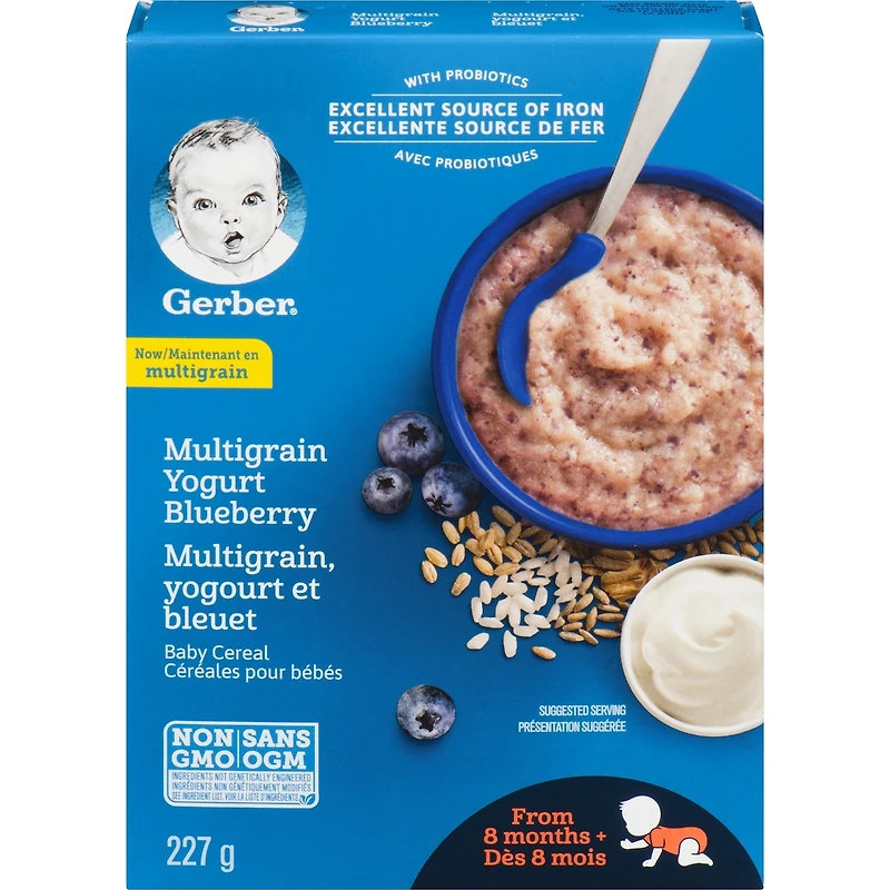 Céréales pour bébés Étape 3 Multigrains avec yogourt et bleuet