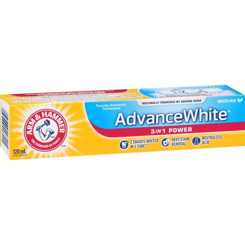 Advance White Dentifrice Anticarie au Fluorure Triple Action Menthe Fraîche