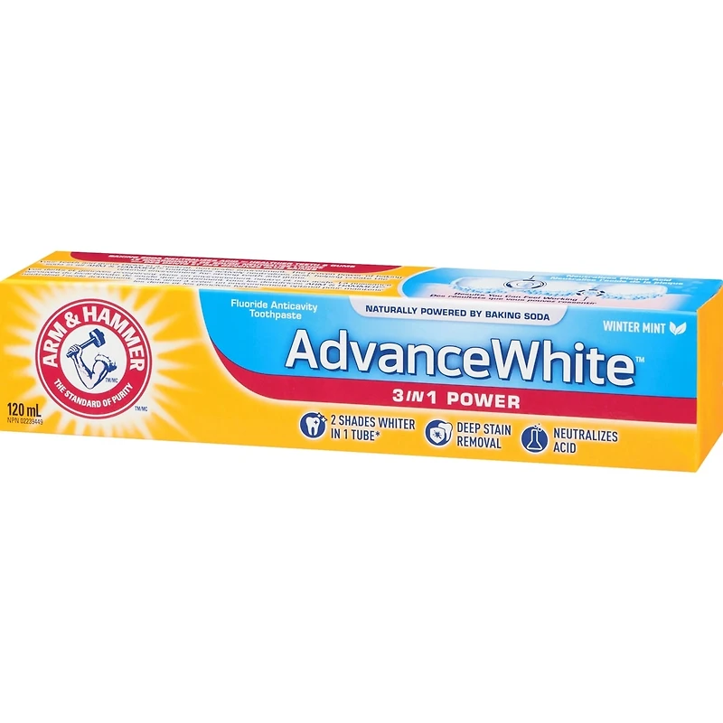 Advance White Dentifrice Anticarie au Fluorure Triple Action Menthe Fraîche