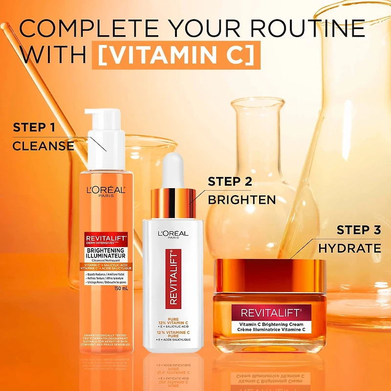 Kit de soins illuminants à la vitamine C