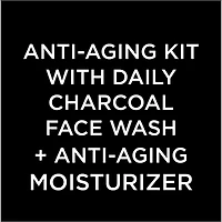Nettoyant Pure Charcoal + Hydratant Anti-ÂgeVita Lift Kit avec Charbon + Extrait de Vigne Française