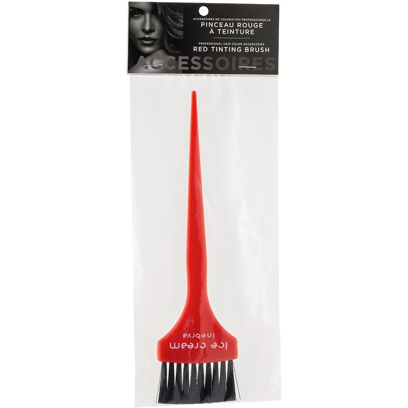 Pinceau rouge à teinture