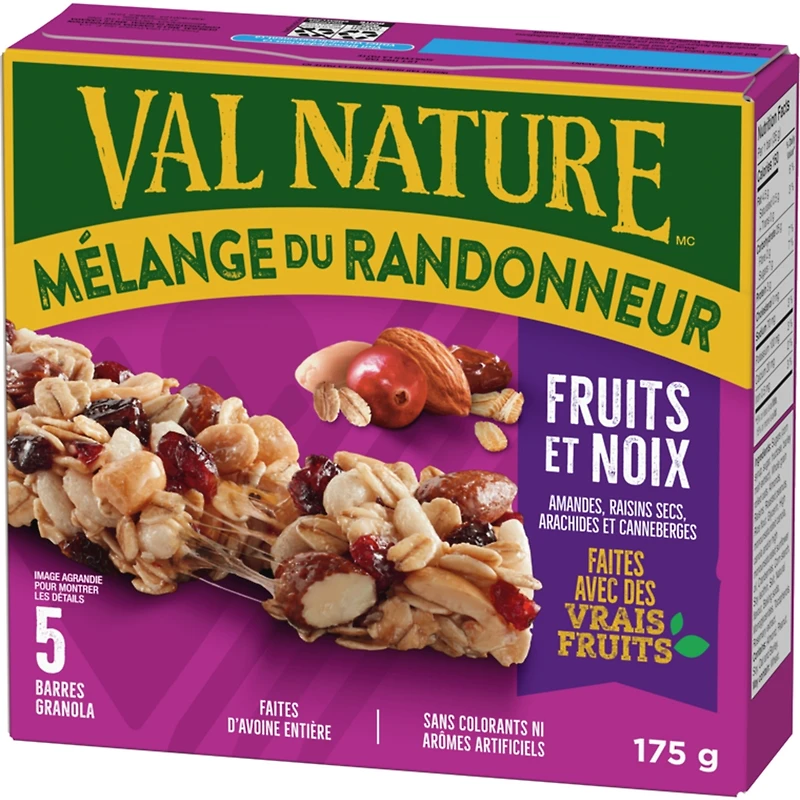 Chewy Trail Mix Granola Bars, Fruit and Nut, 5 ct