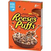 Reese's Puffs Breakfast Cereal, Peanut Butter Chocolate, Whole Grains